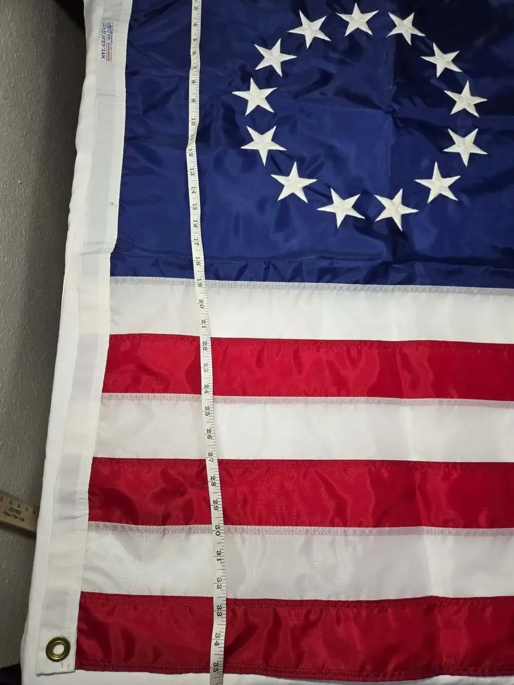 Annin Flagmakers NYL-GLO Betsy Ross Flag 3x5ft Nylon 13 Stars US
